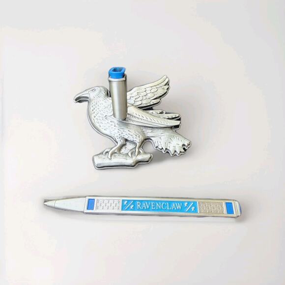 The Noble Collection Harry Potter Ravenclaw House Pen and Desk Stand - Die Cast - Picture 4 of 4
